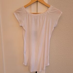 NWT Chaser White Women's Off The Shouldrr T Shirt Tee
